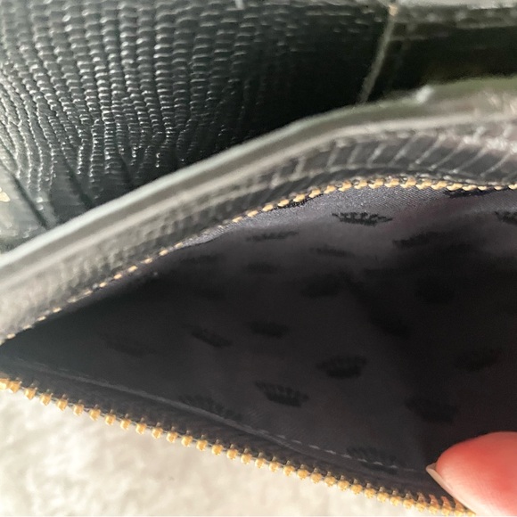 Juicy Couture Slim Black Leather Continental Wallet NWT - Picture 7 of 9